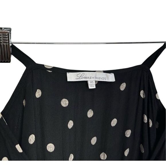 Lovers + Friends Bodysuit Cami Polka-dot Size Extra Small in Black‎ - Picture 5 of 9